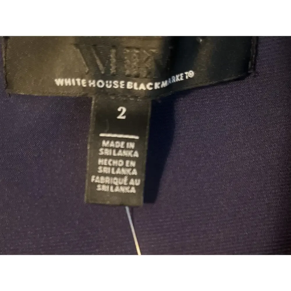 NWT $130 White house black market Dress Sleeveless Wrap Dress Womens WHBM 2